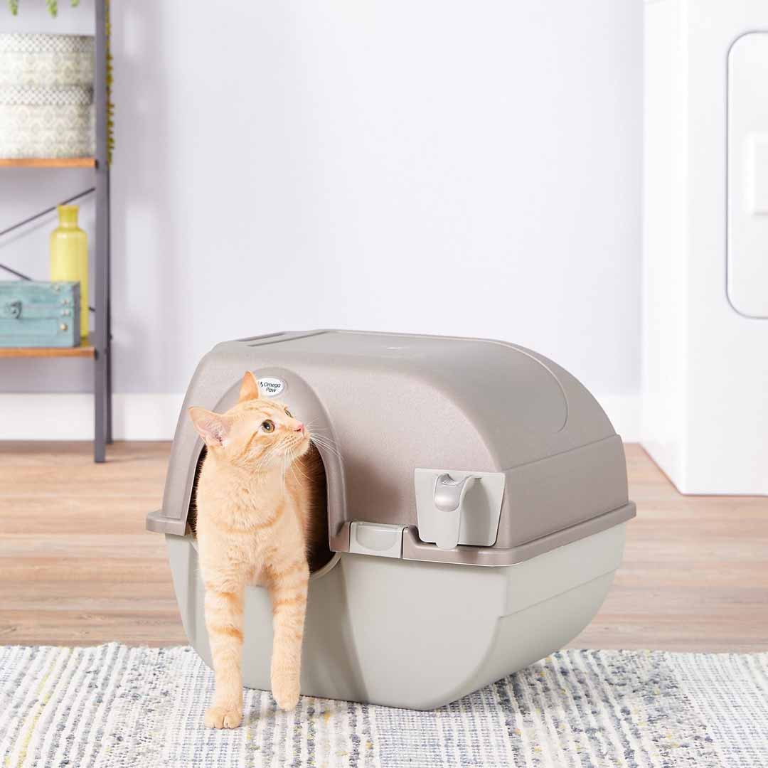 Omega Paw Self Cleaning Litter Box Large L58.5 x W52 x H53.5cm