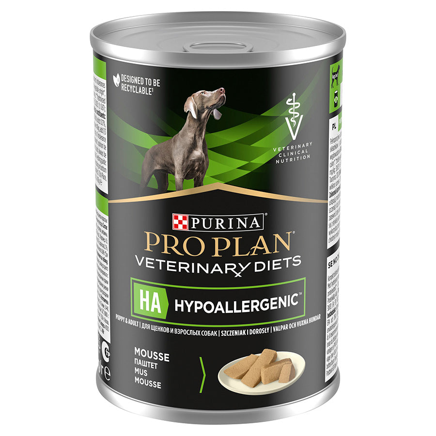 PRO PLAN Veterinary Diets HA Hypoallergenic Wet Dog Food - 12x400g Cans