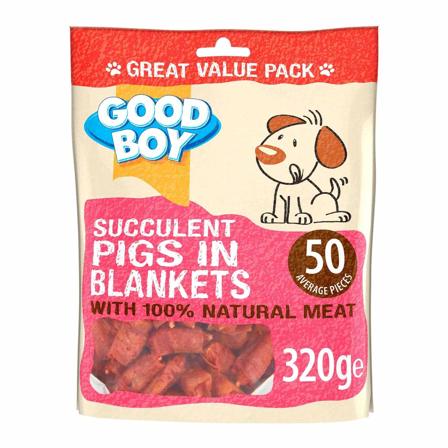 Good Boy Pawsley Pigs in Blankets Dog Treats - 320g