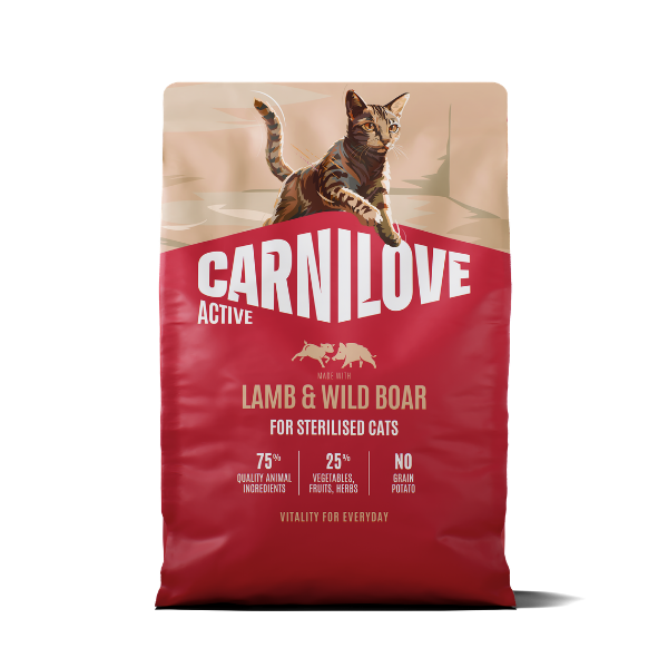 Carnilove Active Sterilised Adult Dry Cat Food - Lamb & Wild Boar