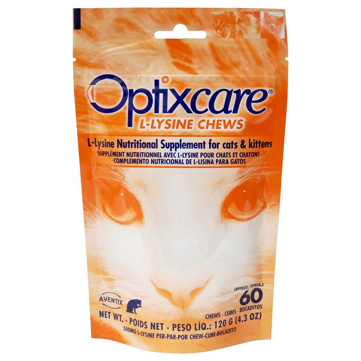 Optixcare L-Lysine Chews for Cats - 60 Chews
