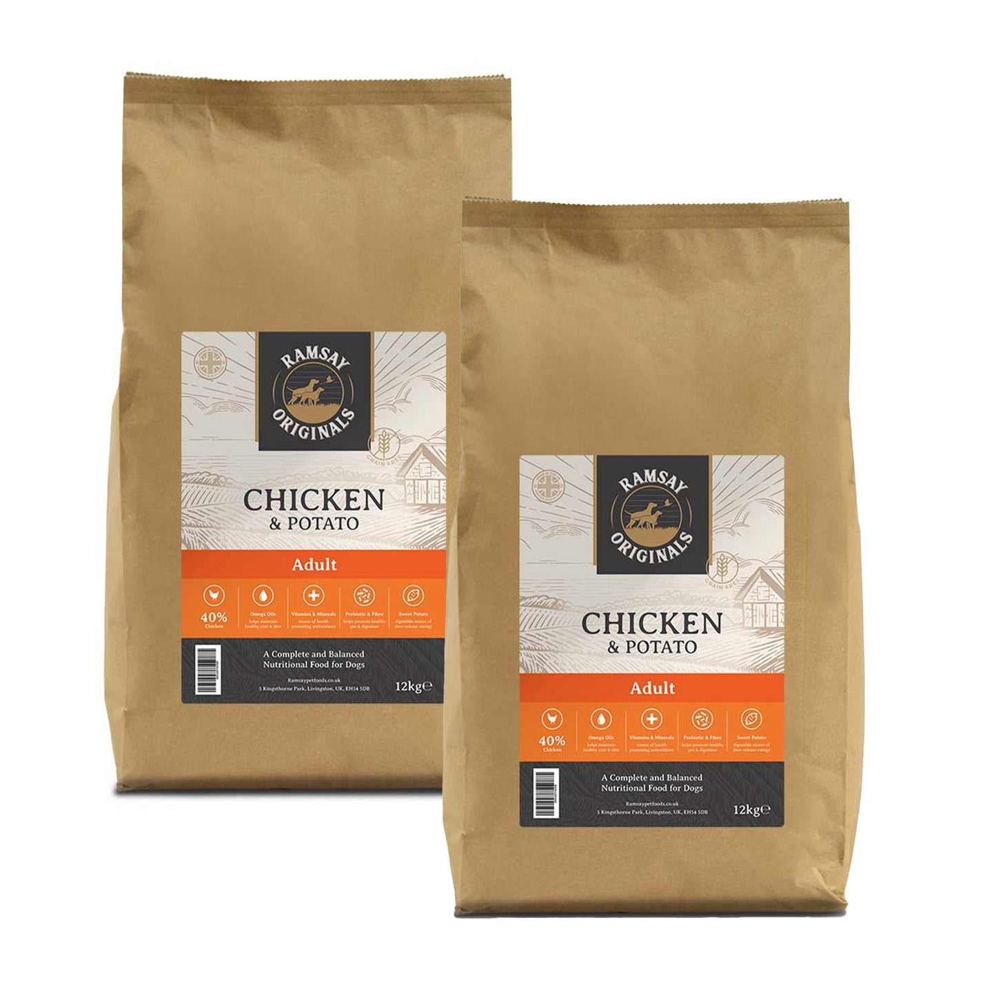 Ramsay Originals Grain Free Adult Dry Dog Food - Chicken & Potato