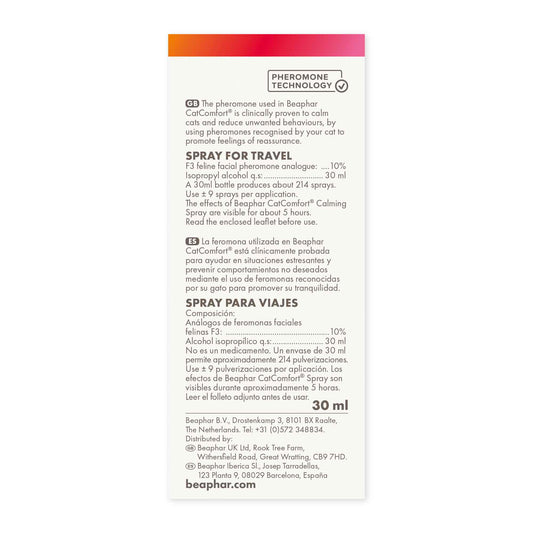 Beaphar CatComfort Calming Spray for Cats - 30ml