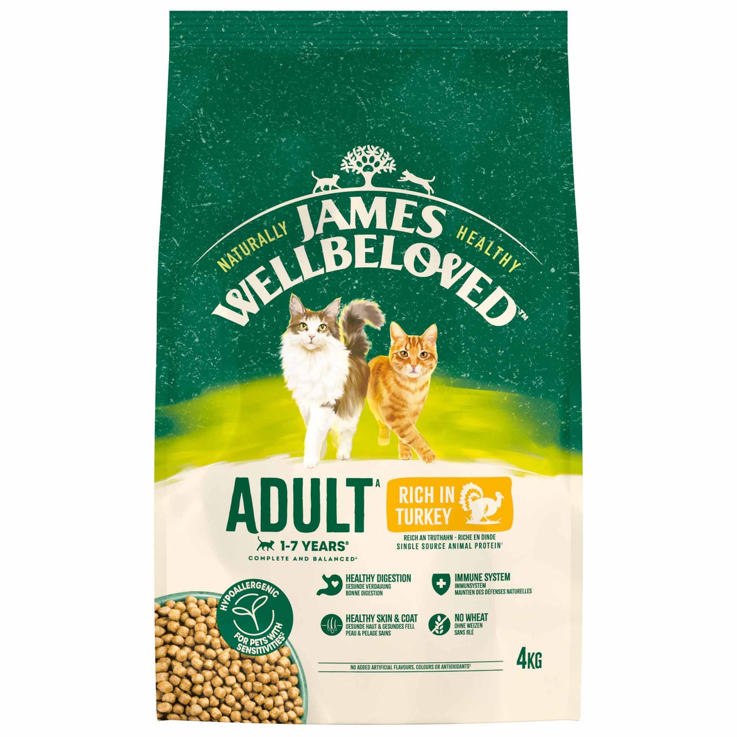 James Wellbeloved Adult Dry Cat Food - Turkey