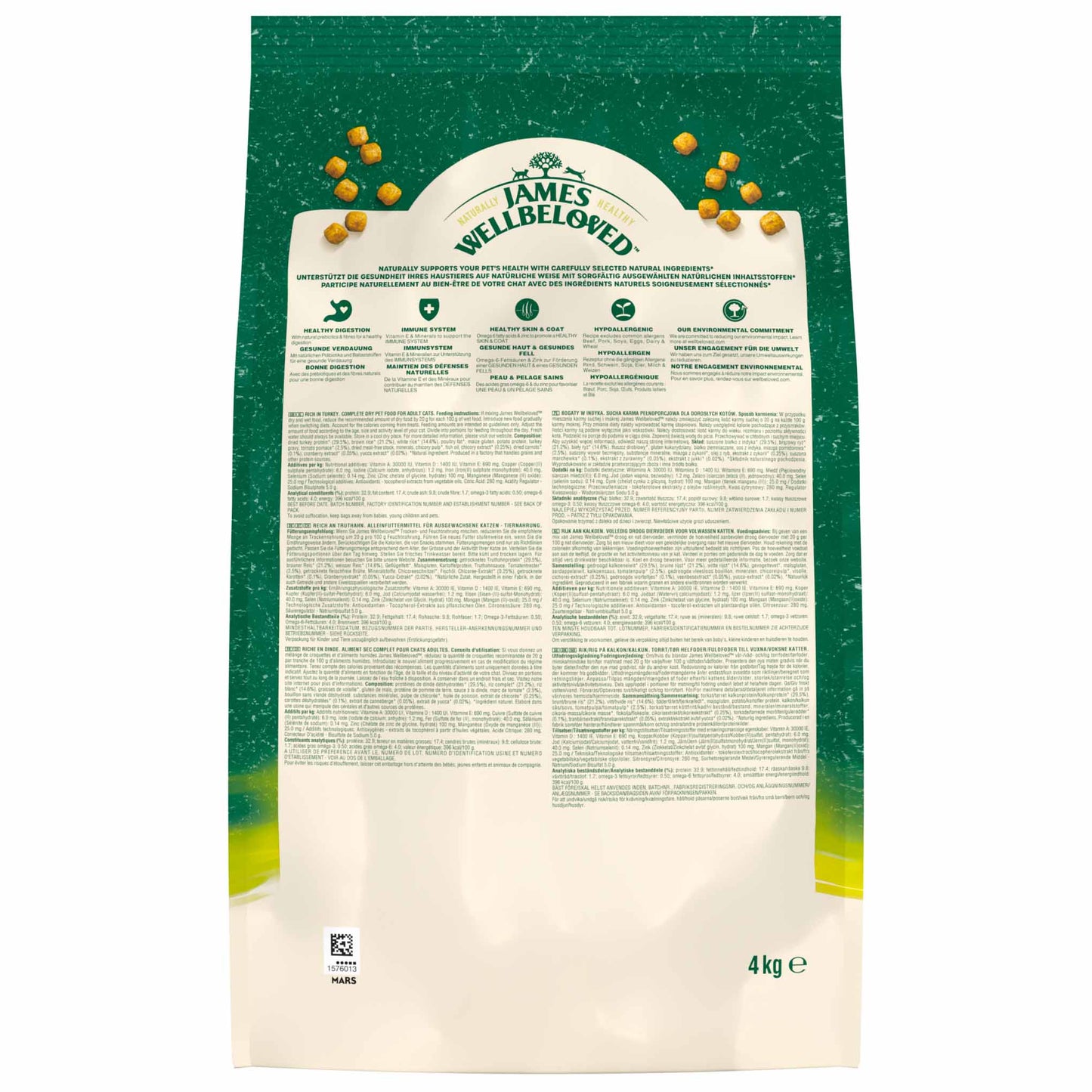 James Wellbeloved Adult Dry Cat Food - Turkey