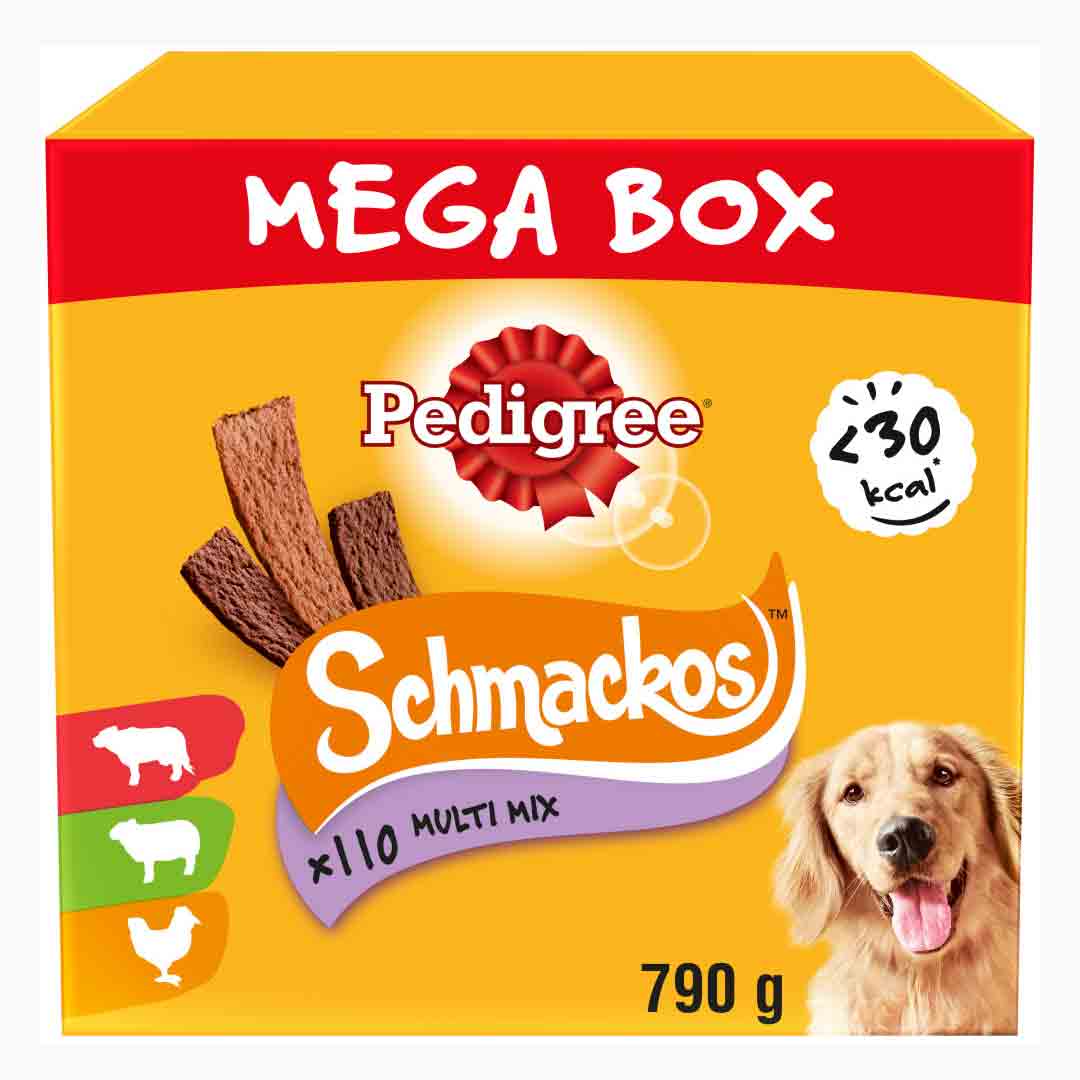 PEDIGREE Mega Box Schmackos Adult Dry Dog Treats - Meat Variety - 112 Stick