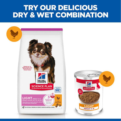Hills Science Plan Light Small & Mini Breed Adult Dry Dog Food - Chicken