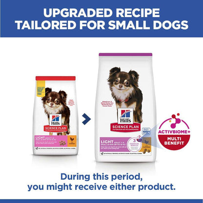 Hills Science Plan Light Small & Mini Breed Adult Dry Dog Food - Chicken