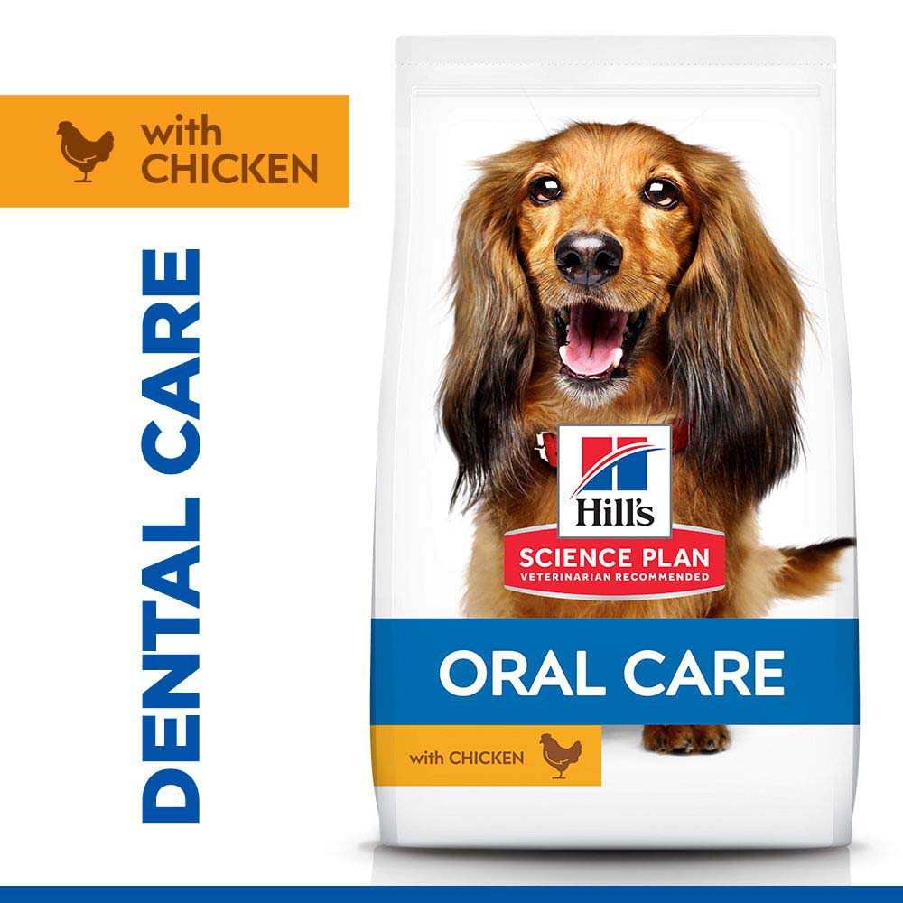 Hills Science Plan Oral Care Medium Breed Adult Dry Dog Food - Chicken - 12kg