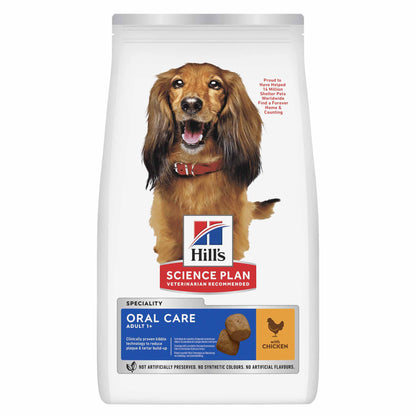 Hills Science Plan Oral Care Medium Breed Adult Dry Dog Food - Chicken - 12kg