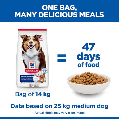 Hills Science Plan Medium Breed Mature 7 Years+ Dry Dog Food - Lamb & Rice
