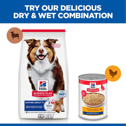 Hills Science Plan Medium Breed Mature 7 Years+ Dry Dog Food - Lamb & Rice