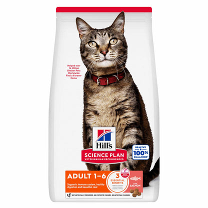 Hills Science Plan Adult Dry Cat Food - Salmon