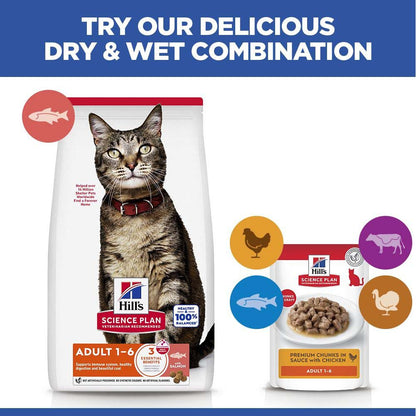 Hills Science Plan Adult Dry Cat Food - Salmon