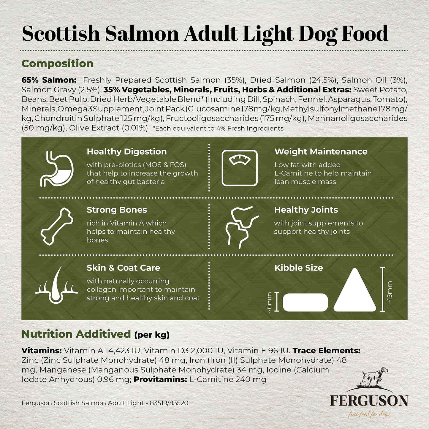 Ferguson Scottish Salmon Senior Dry Dog Food