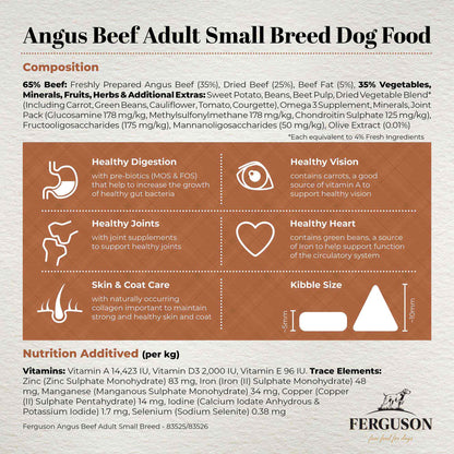 Ferguson Angus Beef Small Breed Adult Dry Dog Food