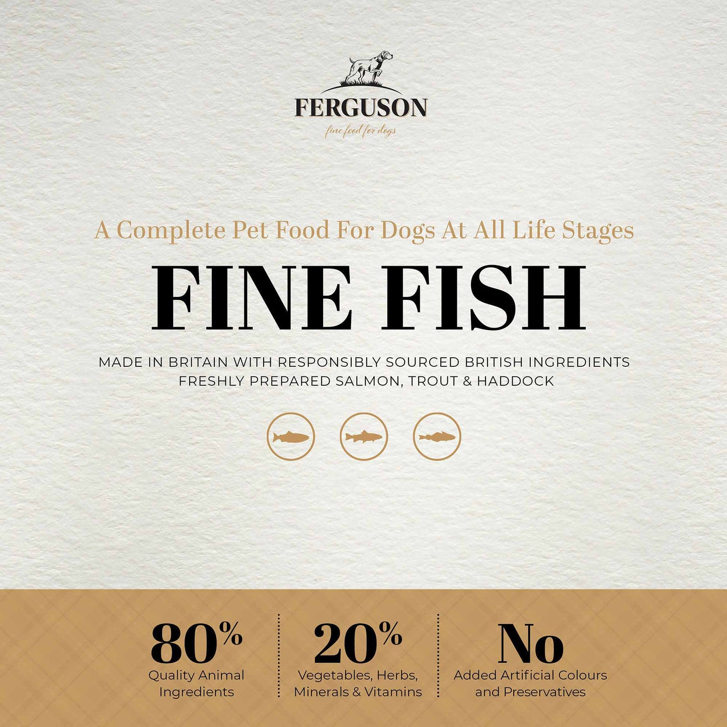 Ferguson Fine Fish 80/20 Grain Free Dry Dog Food