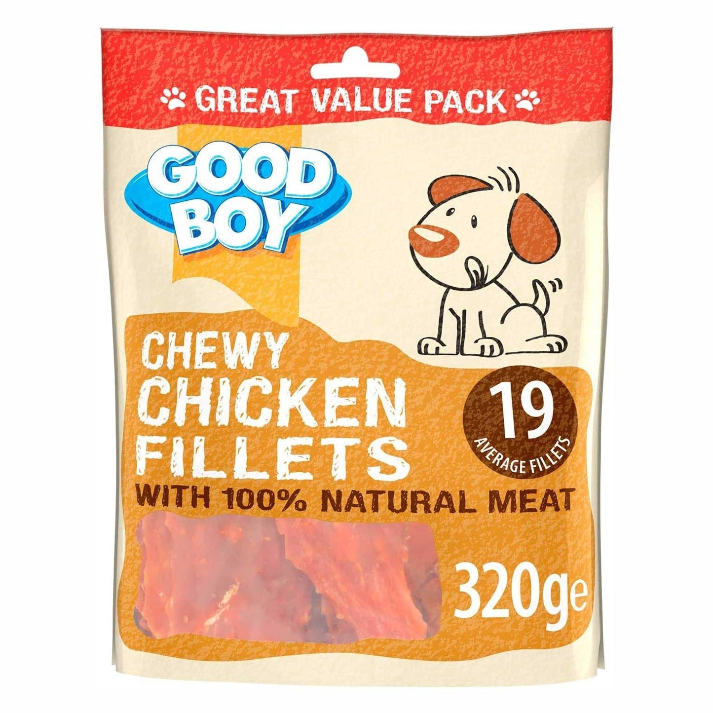 Good Boy Pawsley Chewy Fillets Dog Treats - Chicken - 320g