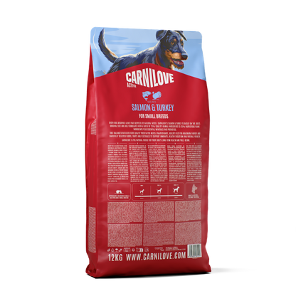 Carnilove Active Small Breed Adult Dry Dog Food - Salmon & Turkey