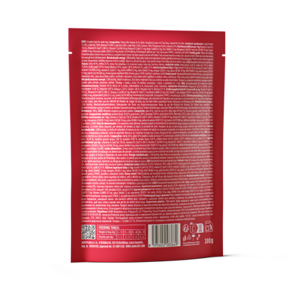 Carnilove Adult Wet Dog Food Pouches - Turkey & Venison with Strawberry Leaves - 12x300g Pouches