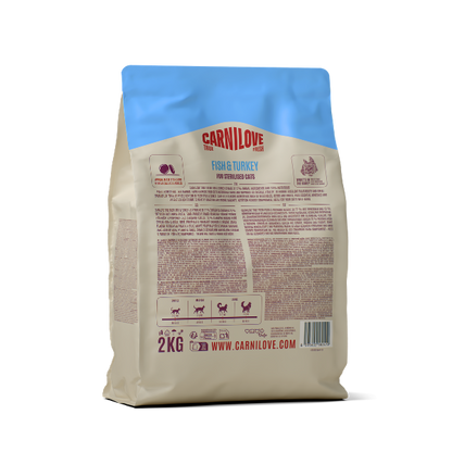 Carnilove True Fresh Adult Dry Cat Food - Fish & Turkey