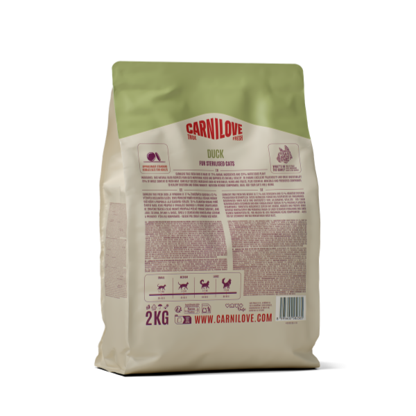 Carnilove True Fresh Adult Dry Cat Food - Duck