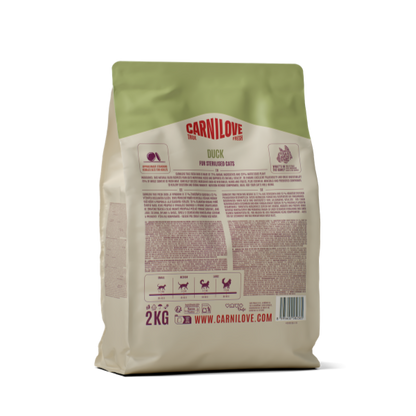 Carnilove True Fresh Adult Dry Cat Food - Duck
