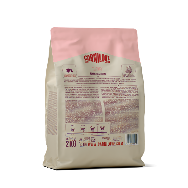 Carnilove True Fresh Adult Dry Cat Food - Turkey