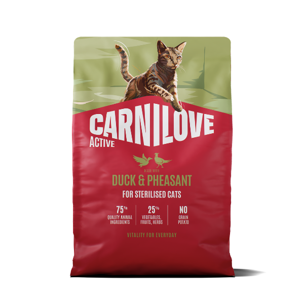 Carnilove Active Adult Dry Cat Food - Duck & Pheasant