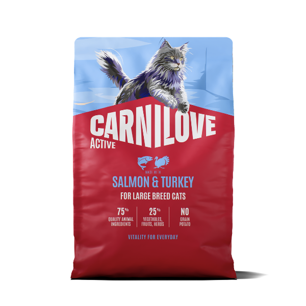 Carnilove Active Adult Dry Cat Food - Salmon & Turkey