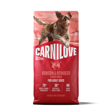 Carnilove Active Adult Dry Dog Food - Venison , Reindeer & Wild Boar