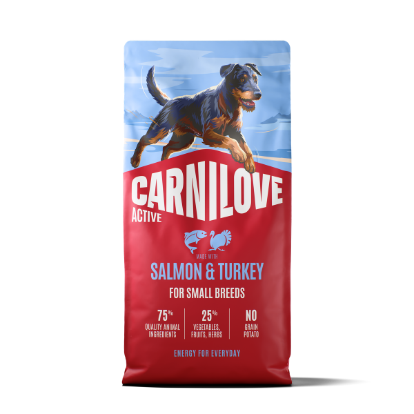 Carnilove Active Small Breed Adult Dry Dog Food - Salmon & Turkey
