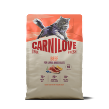 Carnilove True Fresh Large Breed Adult Dry Cat Food - Beef