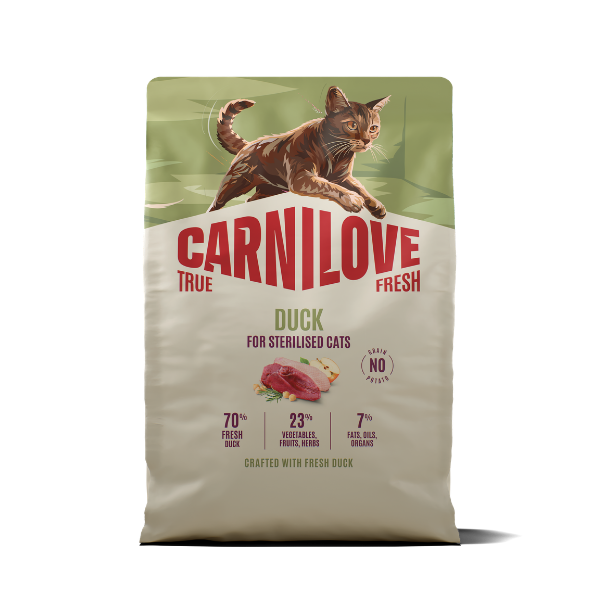 Carnilove True Fresh Adult Dry Cat Food - Duck