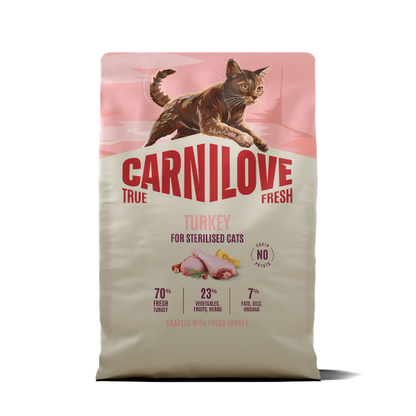 Carnilove True Fresh Adult Dry Cat Food - Turkey
