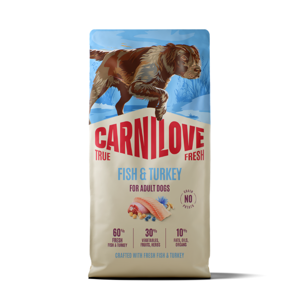 Carnilove True Fresh Adult Dry Dog Food - Fresh Fish & Turkey