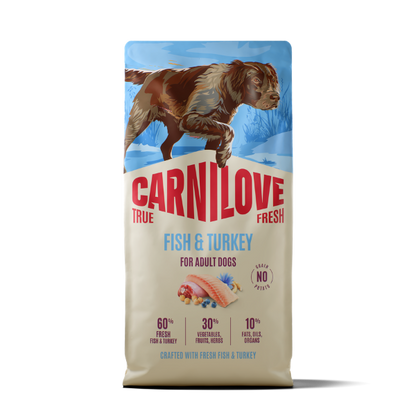 Carnilove True Fresh Adult Dry Dog Food - Fresh Fish & Turkey