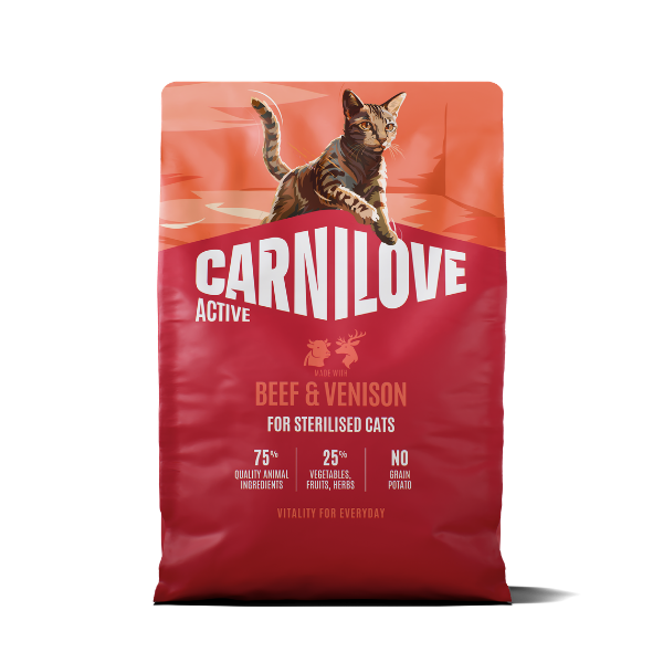 Carnilove Active Adult Dry Cat Food - Beef & Venison