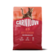 Carnilove Active Adult Dry Cat Food - Beef & Venison