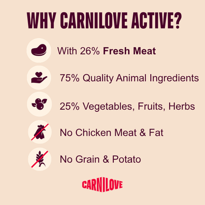 Carnilove Active Large Breed Adult Dry Cat Food - Salmon & Turkey