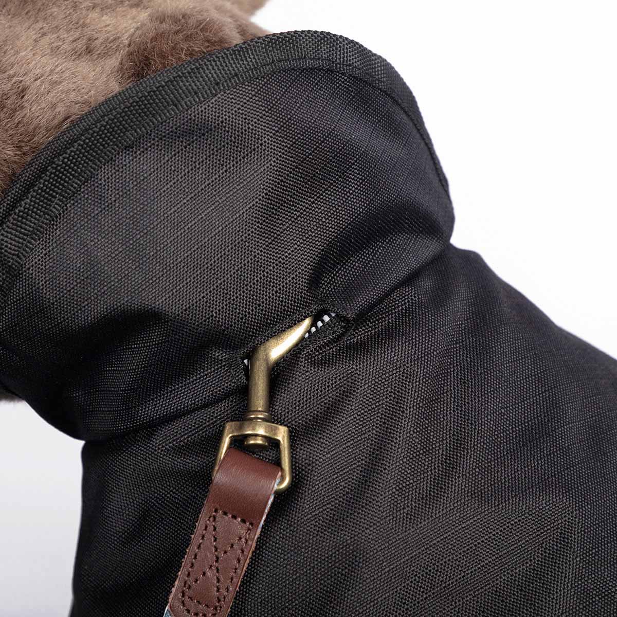 Danish Design 2-in-1 Dog Coat - Black - 12in / 30cm
