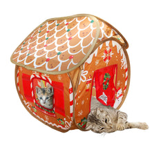 KONG Holiday Play Spaces Gingerbread Bungalow Cat Toy