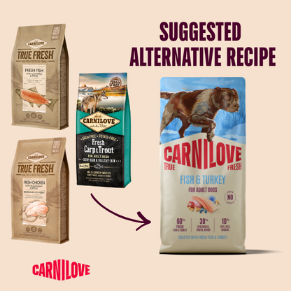 Carnilove True Fresh Adult Dry Dog Food - Fresh Fish & Turkey