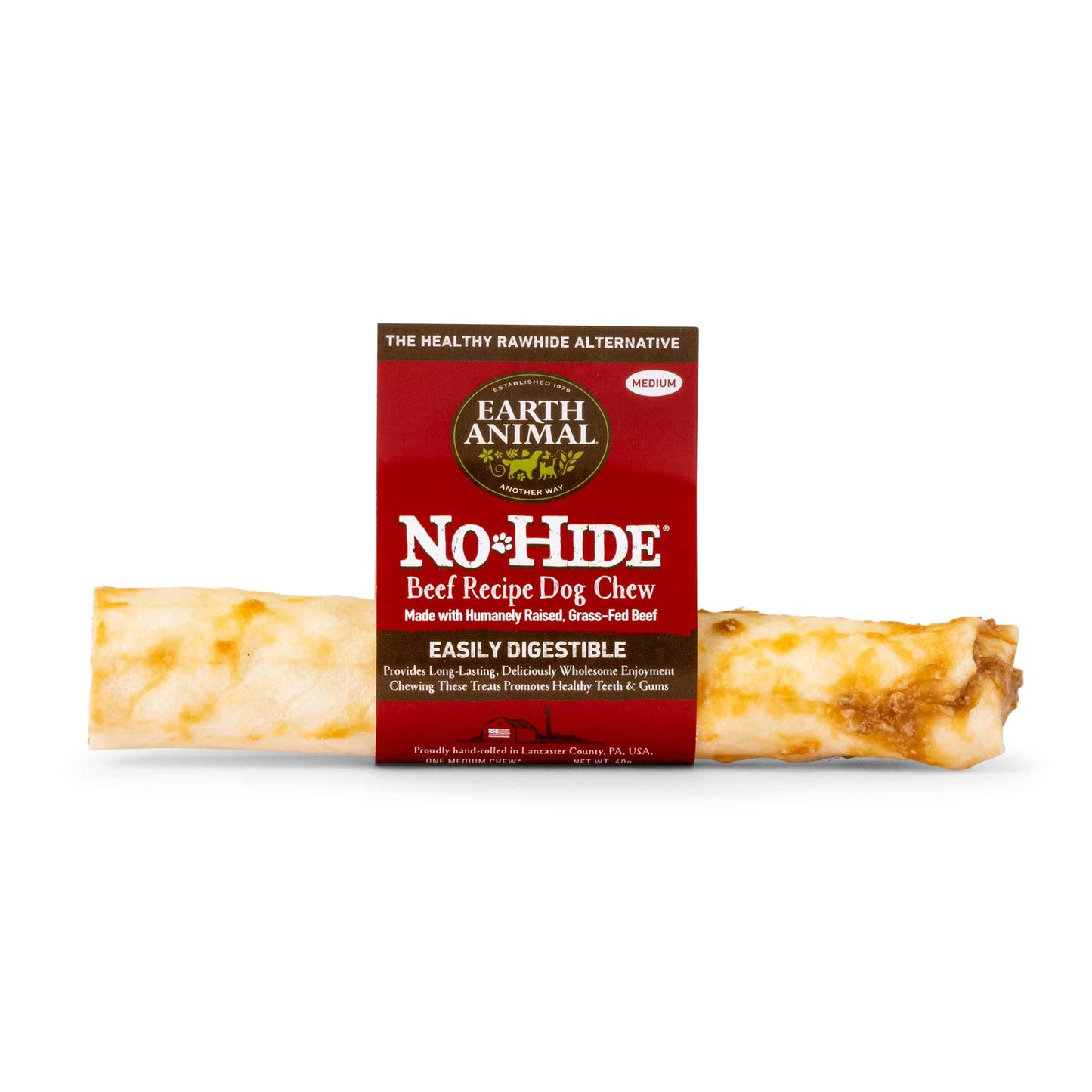Earth Animal No Hide Medium Dog Chew - Beef - 60g