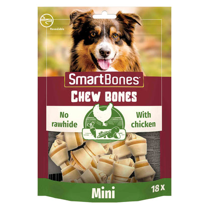 SmartBones Mini Bones - Chicken - 18 Bones